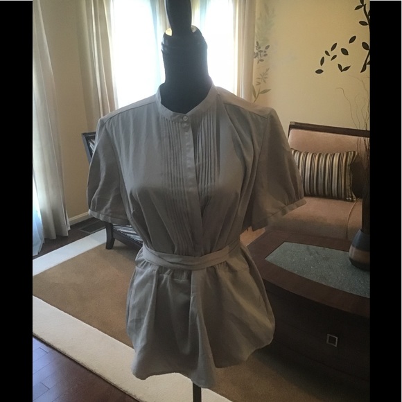 Worthington Tops - Tan Wrap Blouse